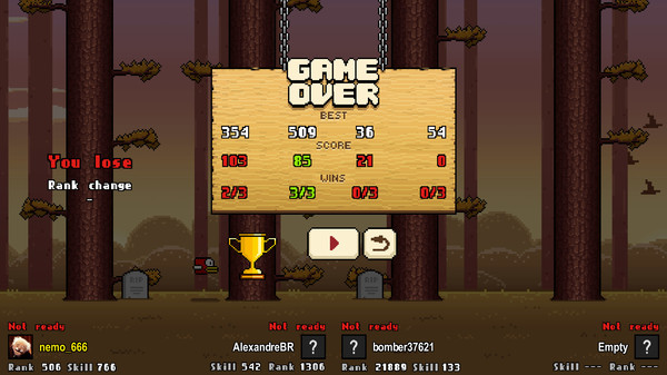 Игра Timberman, скриншот