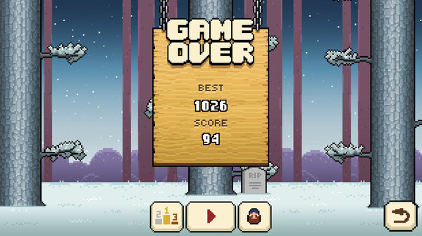 Игра Timberman, скриншот