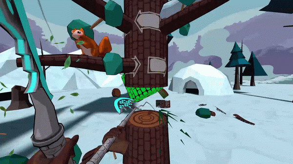 Игра Timberman VR, скриншот