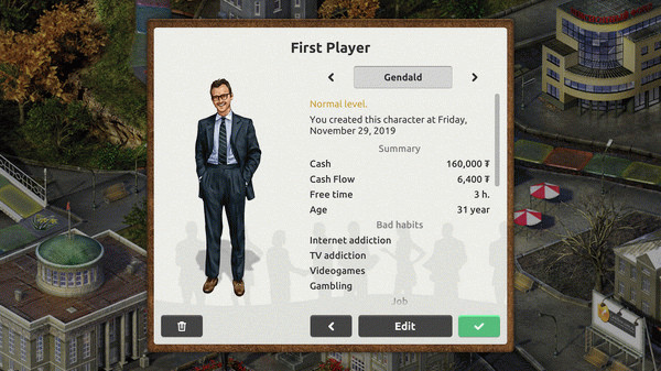 Игра Timeflow: Редактор персонажей, скриншот