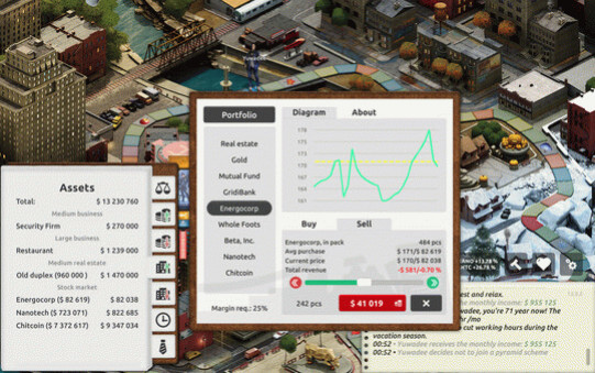Игра Timeflow – Time & Money Sim, скриншот
