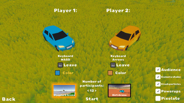 Игра Tiny Car Mess, скриншот
