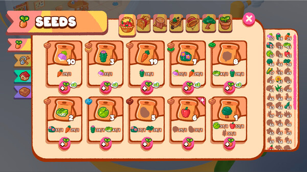 Игра Tiny Garden, скриншот