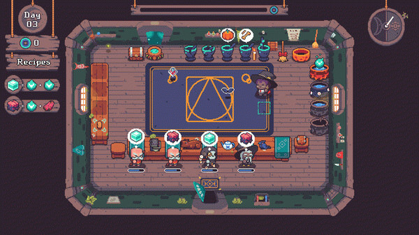 Игра Tiny Witch, скриншот