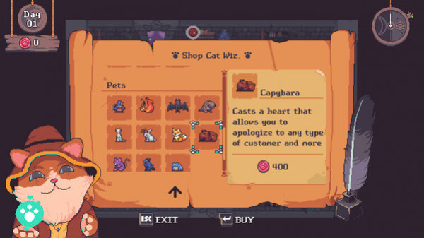 Игра Tiny Witch, скриншот