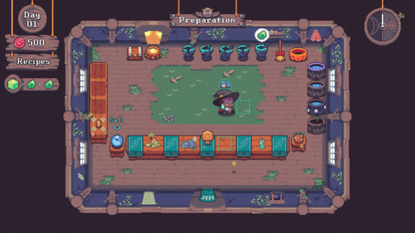 Игра Tiny Witch, скриншот