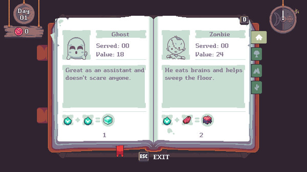 Игра Tiny Witch, скриншот