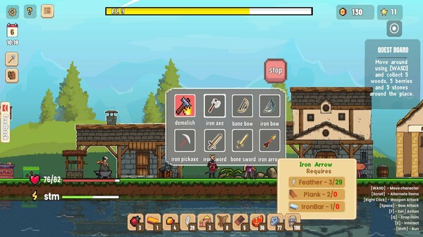 Игра TinyCraft Town, скриншот