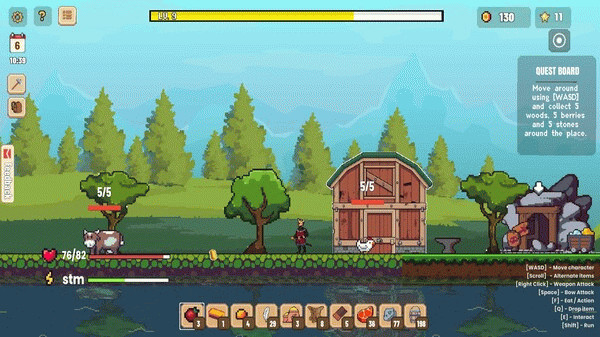 Игра TinyCraft Town, скриншот
