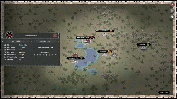 Игра Tlatoani: Aztec Cities, скриншот