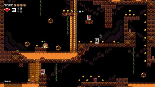 Игра Tobe's Vertical Adventure, скриншот