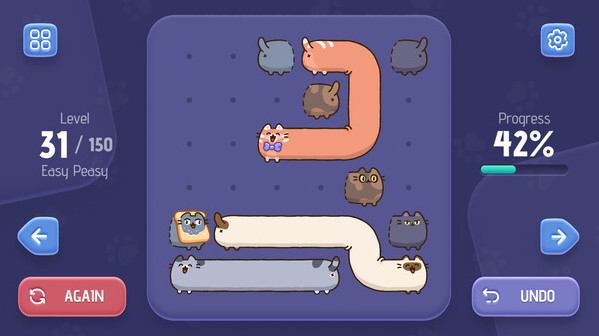 Игра Toffee Cats, скриншот
