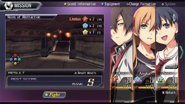 Игра Tokyo Xanadu eX+, скриншот