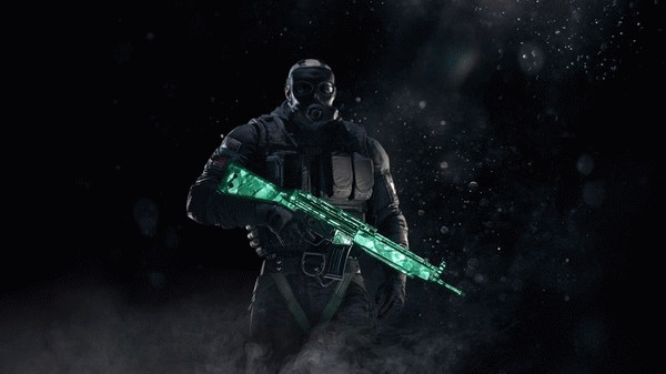 Игра Tom Clancy's Rainbow Six Siege - Emerald Weapon Skin, скриншот