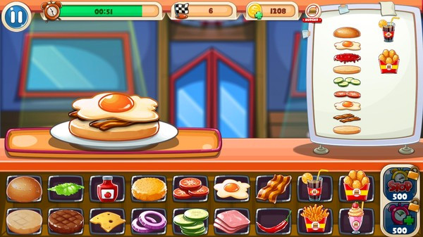 Игра Top Burger, скриншот
