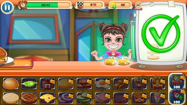 Игра Top Burger, скриншот
