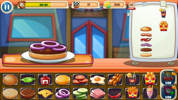Игра Top Burger, скриншот