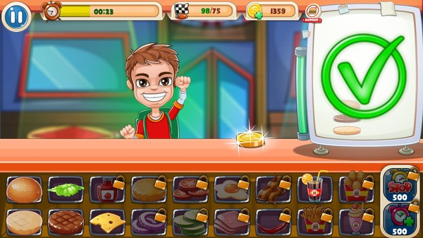 Игра Top Burger, скриншот