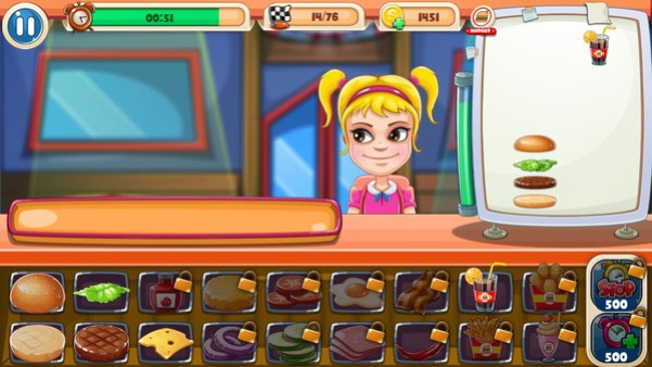 Игра Top Burger, скриншот