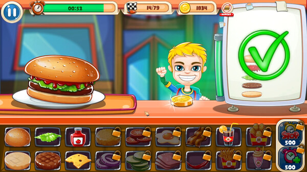 Игра Top Burger Shop Simulator, скриншот