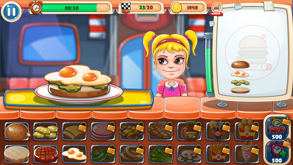 Игра Top Burger Shop Simulator, скриншот