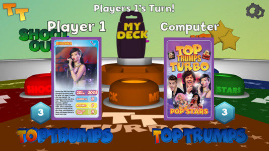 Игра Top Trumps Turbo, скриншот