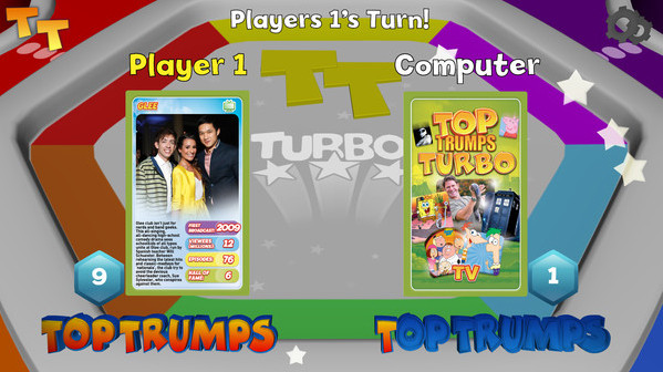 Игра Top Trumps Turbo, скриншот