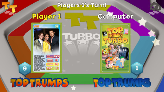 Игра Top Trumps Turbo, скриншот