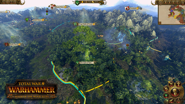 Игра Total War: WARHAMMER - Realm of The Wood Elves, скриншот