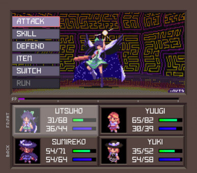 Игра Touhou Artificial Dream in Arcadia, скриншот