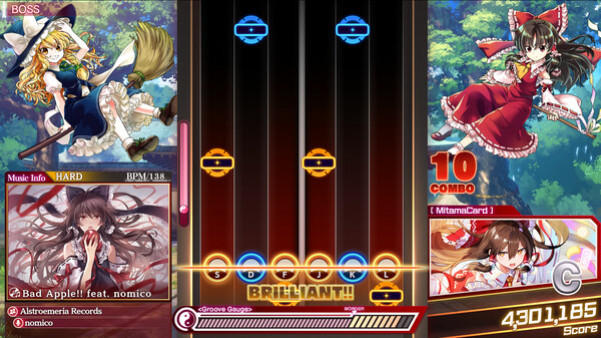 Игра Touhou Danmaku Kagura Phantasia Lost, скриншот