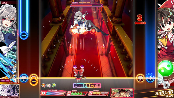 Игра Touhou Danmaku Kagura Phantasia Lost, скриншот
