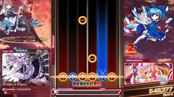 Игра Touhou Danmaku Kagura Phantasia Lost, скриншот