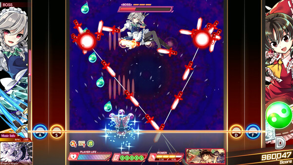 Игра Touhou Danmaku Kagura Phantasia Lost, скриншот