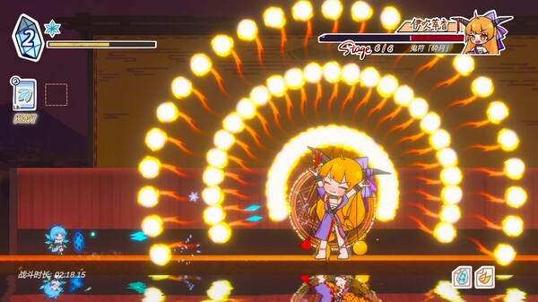 Игра Touhou Hero of Ice Fairy, скриншот