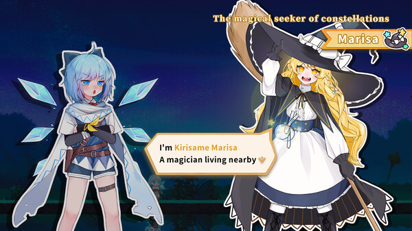 Игра Touhou Hero of Ice Fairy, скриншот