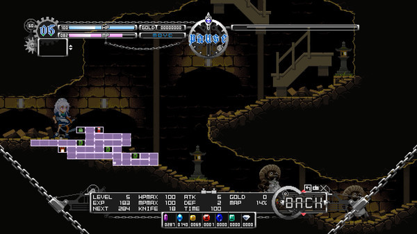 Игра Touhou Luna Nights, скриншот