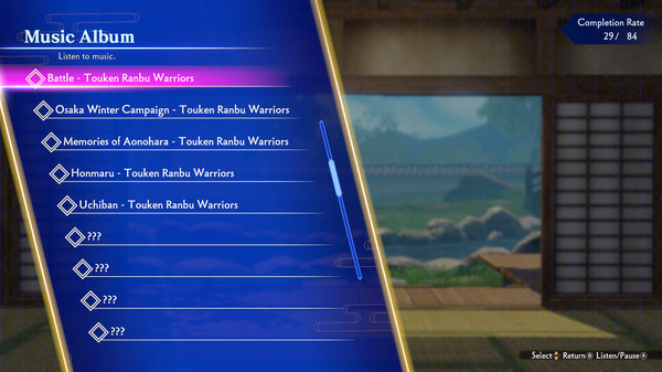 Игра Touken Ranbu Warriors - Additional Music 5-piece Set, скриншот