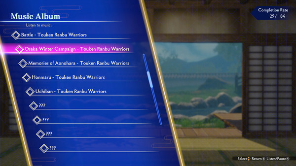 Игра Touken Ranbu Warriors - Additional Music 5-piece Set, скриншот