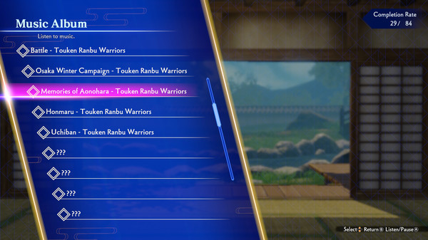 Игра Touken Ranbu Warriors - Additional Music 5-piece Set, скриншот
