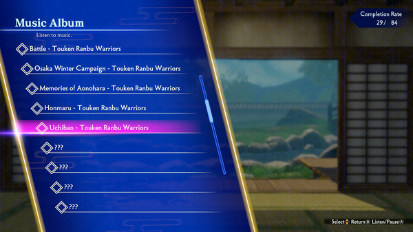 Игра Touken Ranbu Warriors - Additional Music 5-piece Set, скриншот