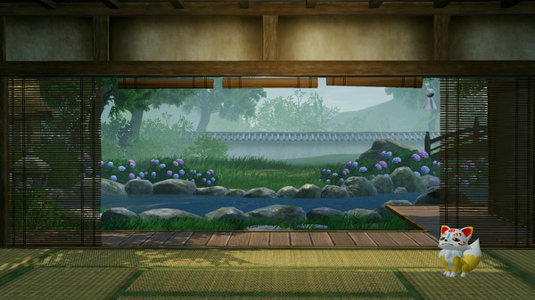 Игра Touken Ranbu Warriors - Honmaru Backdrop "Rainy Season", скриншот