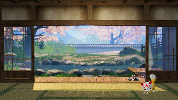 Игра Touken Ranbu Warriors - Honmaru Backdrop "Sakura Viewing", скриншот