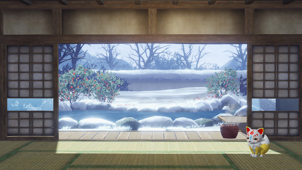 Игра Touken Ranbu Warriors - Honmaru Backdrop "Snow Viewing", скриншот