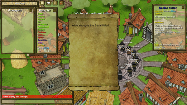 Игра Town of Salem, скриншот