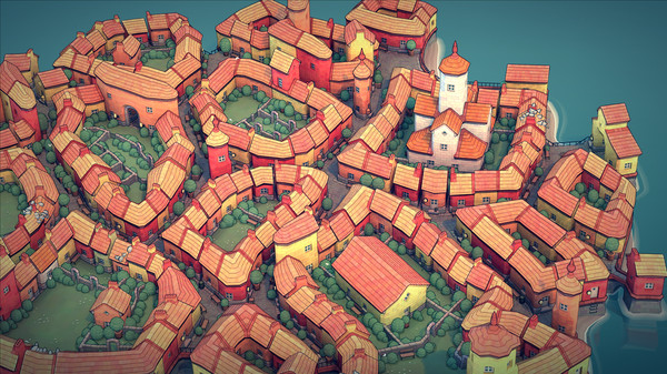 Игра Townscaper, скриншот