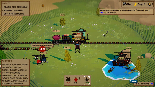 Игра Trackline Express, скриншот