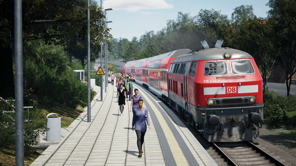 Игра Train Sim World 5: DB BR 218 Diesel Loco Add-On, скриншот