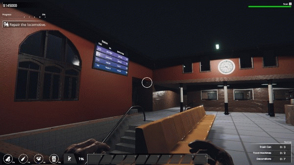 Игра Train Station Renovation, скриншот