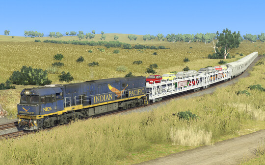Игра Trainz 2019 DLC - NR Class Locomotive - JBR Indian Pacific Pack, скриншот